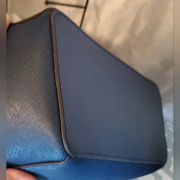 Michael Kors Navy Saffiano Leather Tote Bag - Picture 8 of 11